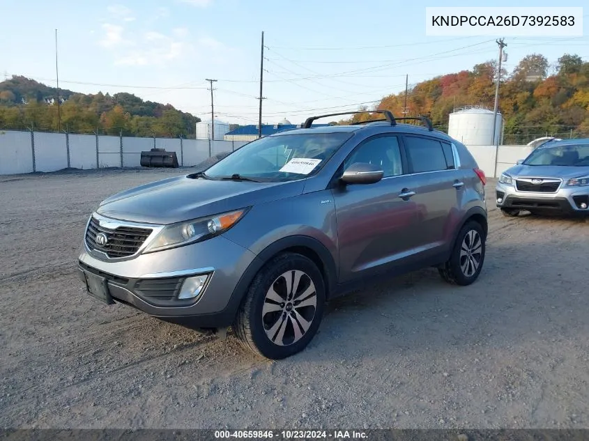 2013 Kia Sportage Ex VIN: KNDPCCA26D7392583 Lot: 40659846