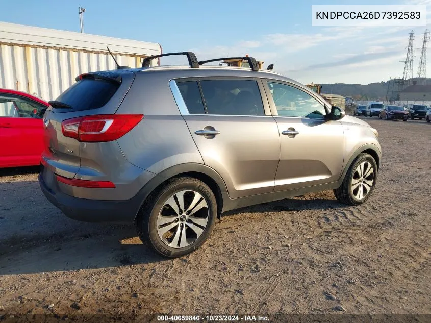 2013 Kia Sportage Ex VIN: KNDPCCA26D7392583 Lot: 40659846