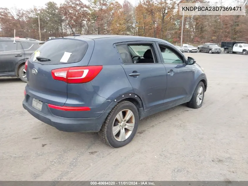 2013 Kia Sportage Lx VIN: KNDPBCA28D7369471 Lot: 40694320