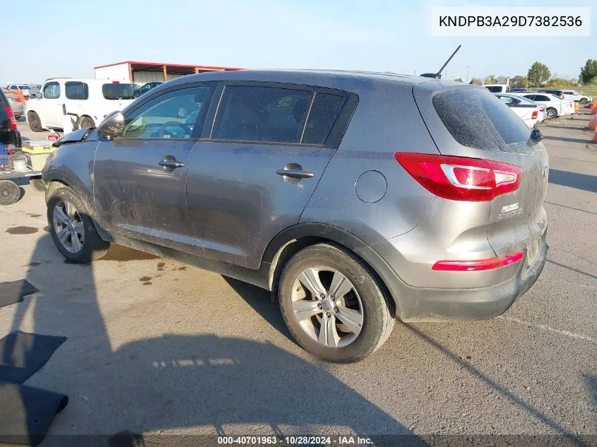 2013 Kia Sportage Lx VIN: KNDPB3A29D7382536 Lot: 40701963