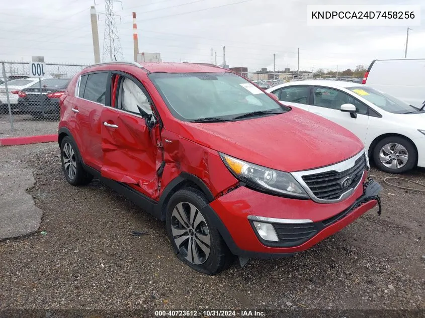 2013 Kia Sportage Ex VIN: KNDPCCA24D7458256 Lot: 40723612