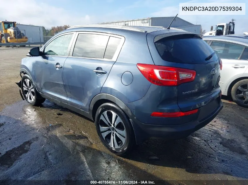 2013 Kia Sportage Ex VIN: KNDPC3A20D7539304 Lot: 40755474