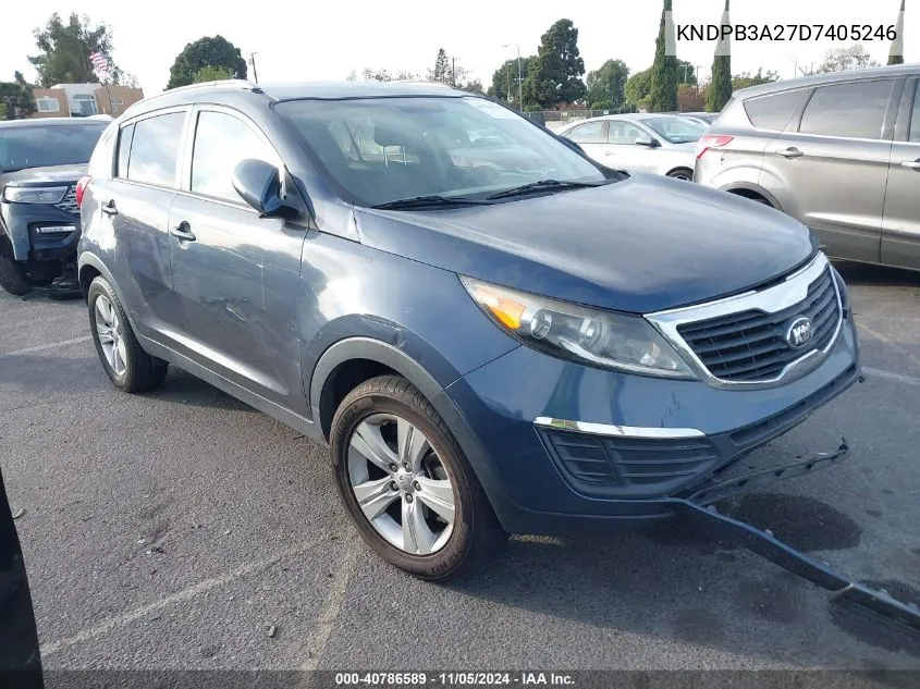 2013 Kia Sportage Lx VIN: KNDPB3A27D7405246 Lot: 40786589