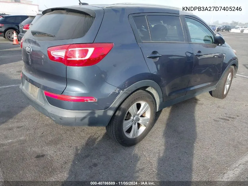 2013 Kia Sportage Lx VIN: KNDPB3A27D7405246 Lot: 40786589