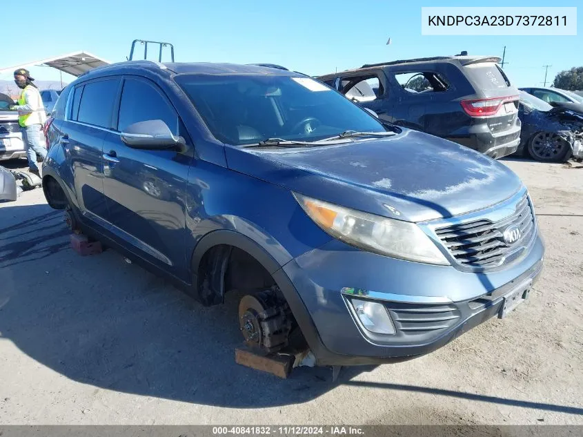 2013 Kia Sportage Ex VIN: KNDPC3A23D7372811 Lot: 40841832