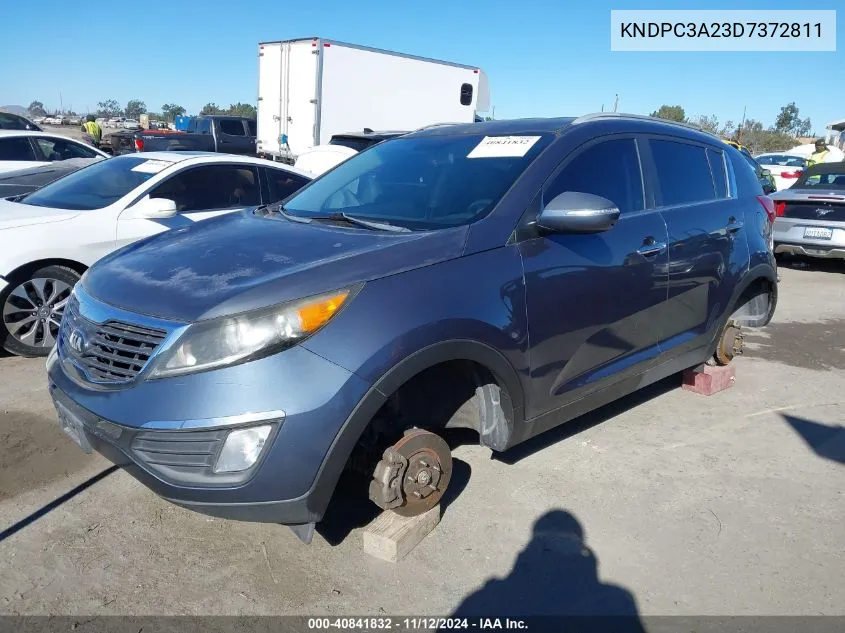 2013 Kia Sportage Ex VIN: KNDPC3A23D7372811 Lot: 40841832