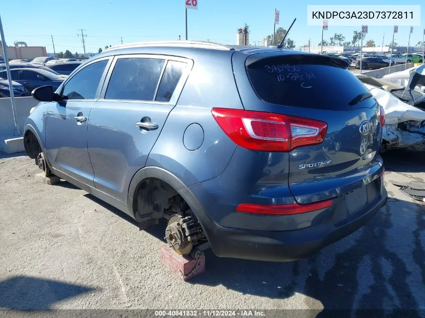 2013 Kia Sportage Ex VIN: KNDPC3A23D7372811 Lot: 40841832