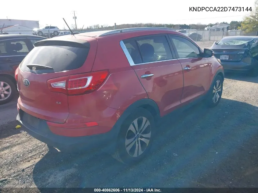 KNDPCCA22D7473144 2013 Kia Sportage Ex