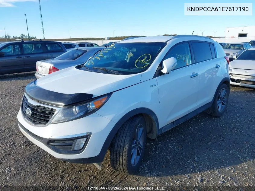 2014 Kia Sportage VIN: KNDPCCA61E7617190 Lot: 12110344