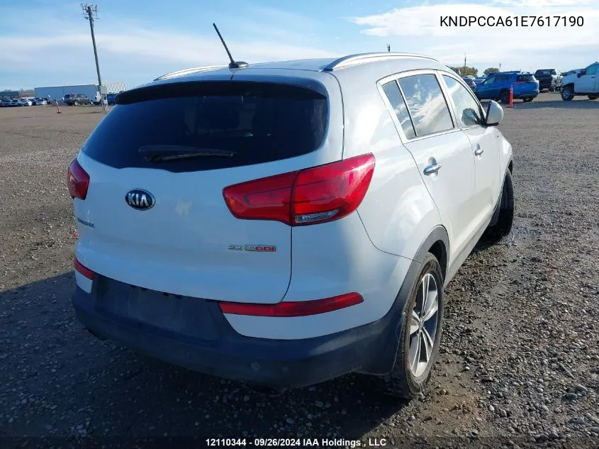 2014 Kia Sportage VIN: KNDPCCA61E7617190 Lot: 12110344