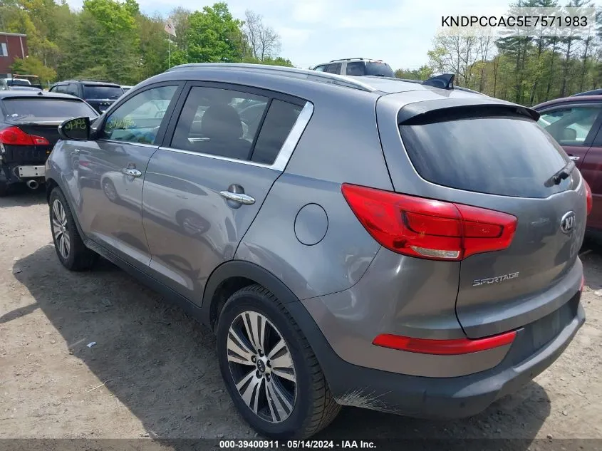 KNDPCCAC5E7571983 2014 Kia Sportage Ex