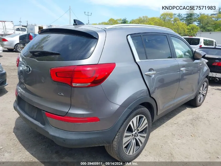 KNDPCCAC5E7571983 2014 Kia Sportage Ex