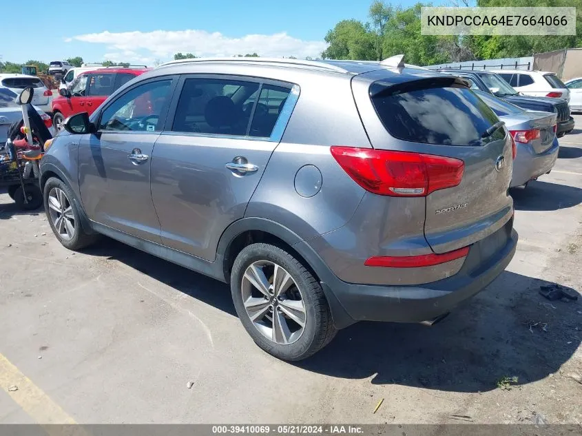 2014 Kia Sportage Sx VIN: KNDPCCA64E7664066 Lot: 39410069