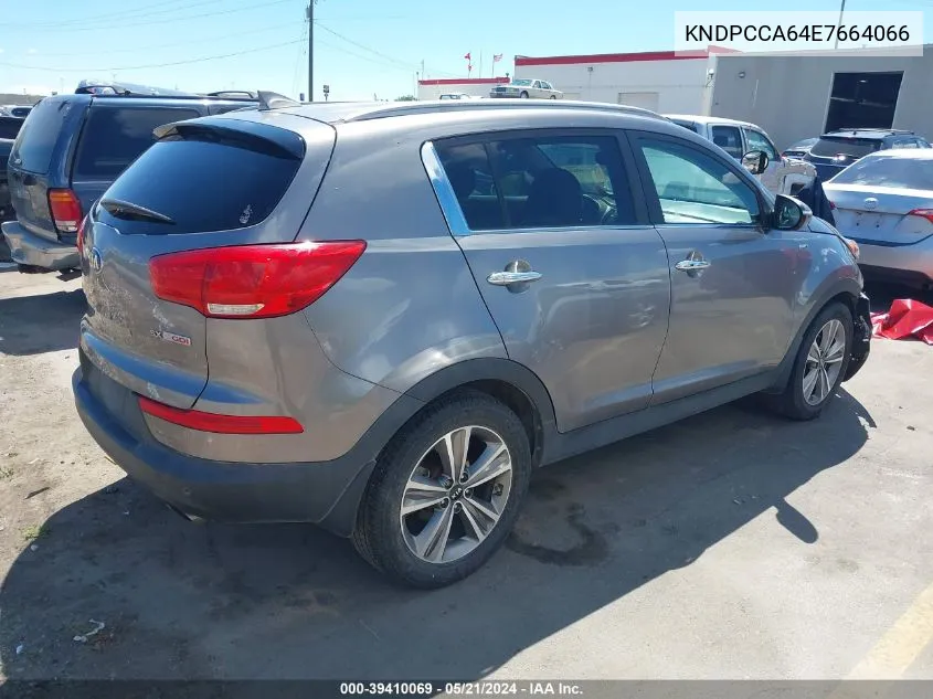 2014 Kia Sportage Sx VIN: KNDPCCA64E7664066 Lot: 39410069