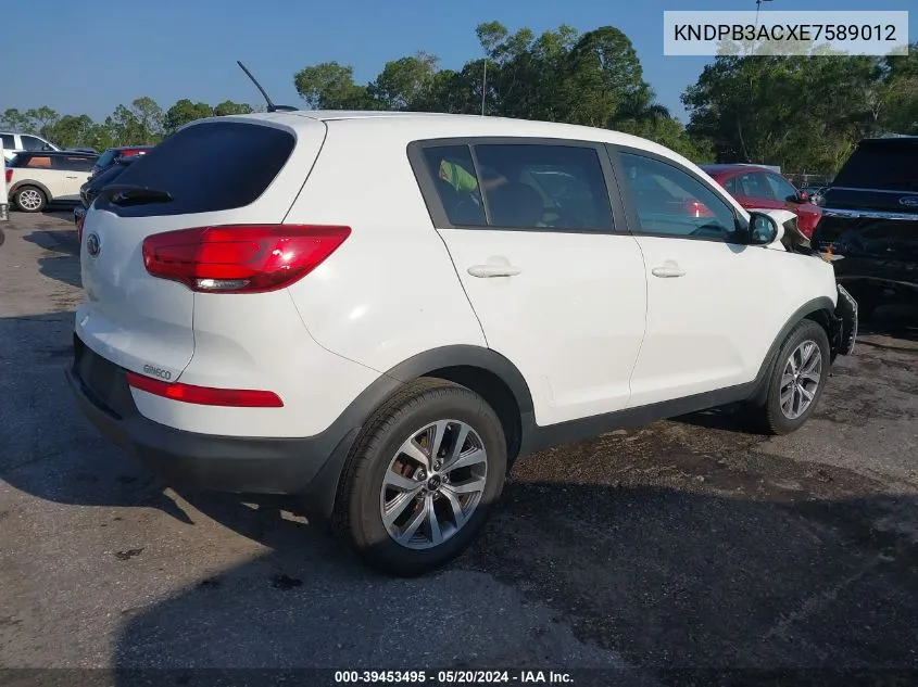 KNDPB3ACXE7589012 2014 Kia Sportage Lx