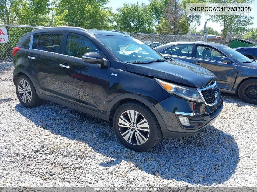 2014 Kia Sportage Ex VIN: KNDPCCAC4E7633308 Lot: 39503607