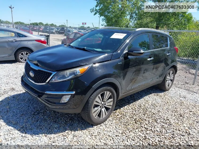 2014 Kia Sportage Ex VIN: KNDPCCAC4E7633308 Lot: 39503607