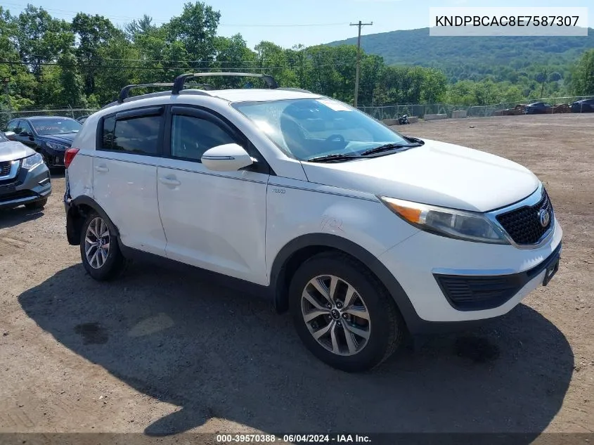 KNDPBCAC8E7587307 2014 Kia Sportage Lx