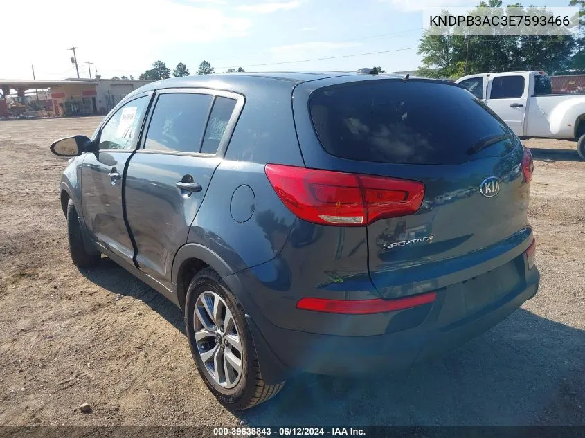 2014 Kia Sportage Lx VIN: KNDPB3AC3E7593466 Lot: 39638843