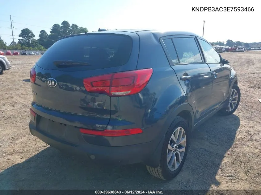 2014 Kia Sportage Lx VIN: KNDPB3AC3E7593466 Lot: 39638843