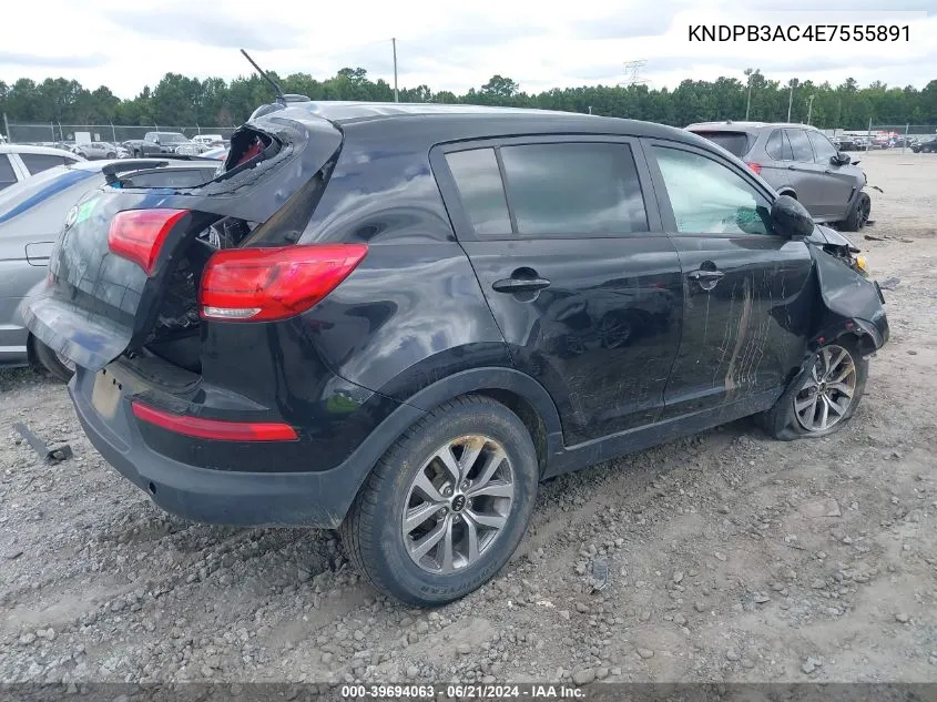 KNDPB3AC4E7555891 2014 Kia Sportage Lx