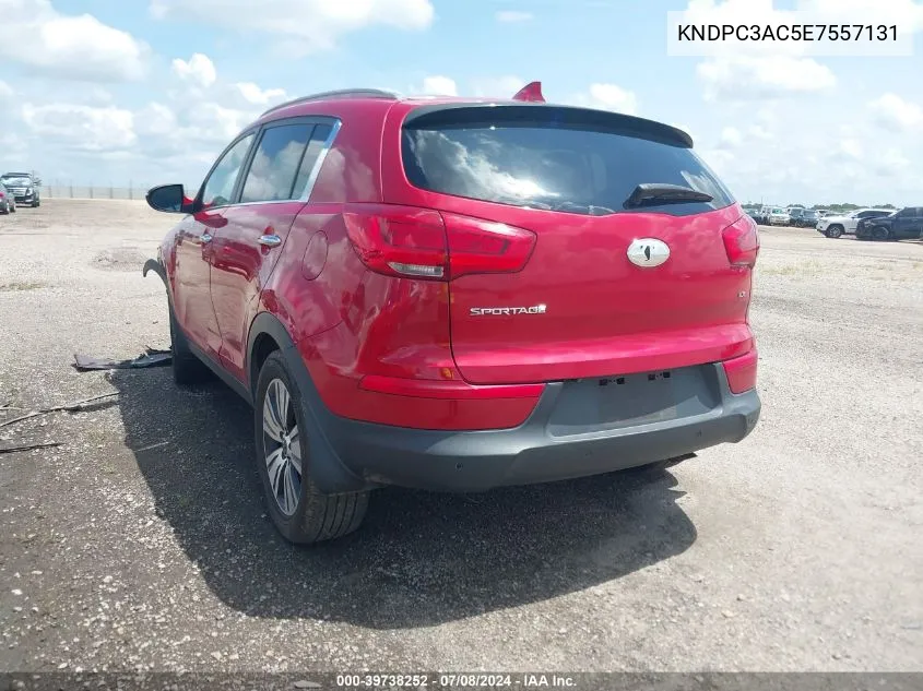 2014 Kia Sportage Ex VIN: KNDPC3AC5E7557131 Lot: 39738252