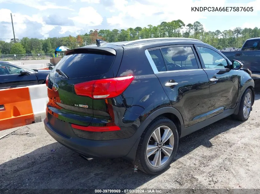 2014 Kia Sportage Sx VIN: KNDPC3A66E7587605 Lot: 39799969