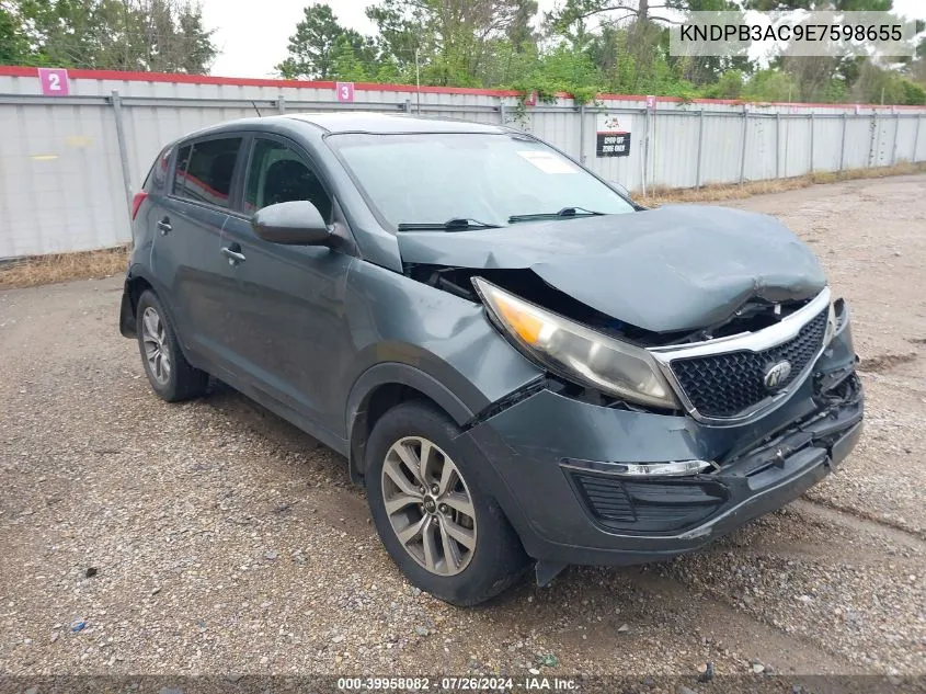 2014 Kia Sportage Lx VIN: KNDPB3AC9E7598655 Lot: 39958082