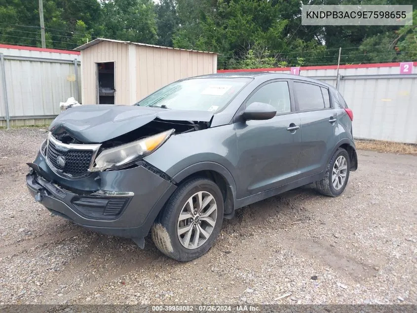 2014 Kia Sportage Lx VIN: KNDPB3AC9E7598655 Lot: 39958082