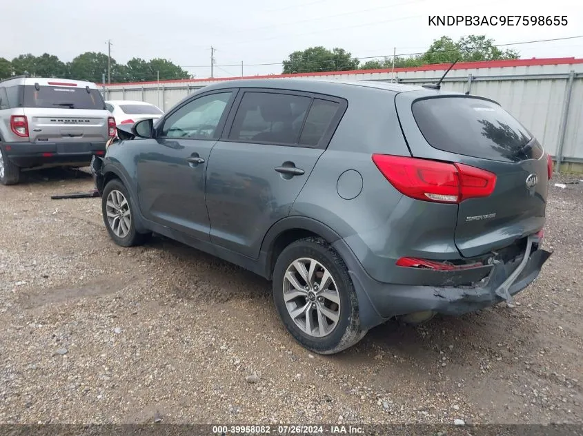 2014 Kia Sportage Lx VIN: KNDPB3AC9E7598655 Lot: 39958082