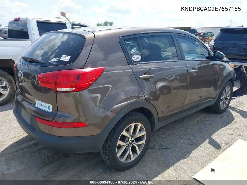 2014 Kia Sportage Lx VIN: KNDPBCAC9E7657185 Lot: 39994188