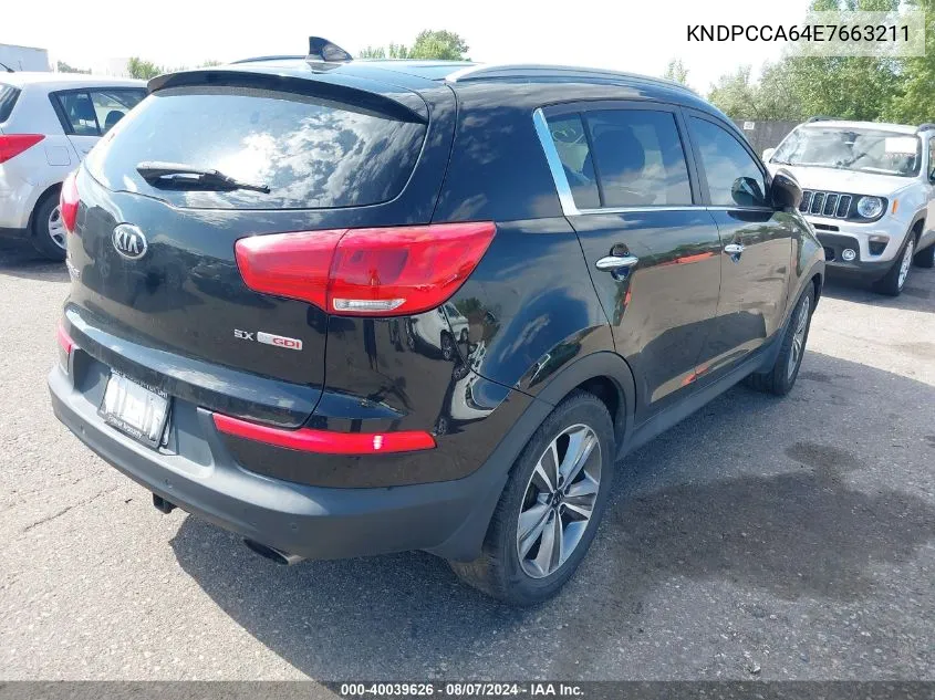 KNDPCCA64E7663211 2014 Kia Sportage Sx