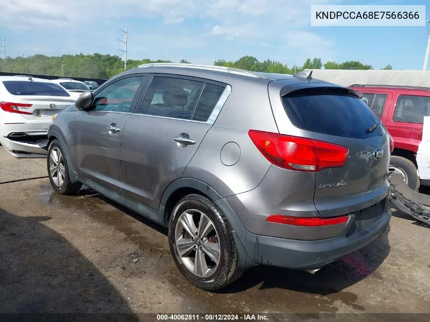 2014 Kia Sportage Sx VIN: KNDPCCA68E7566366 Lot: 40062811