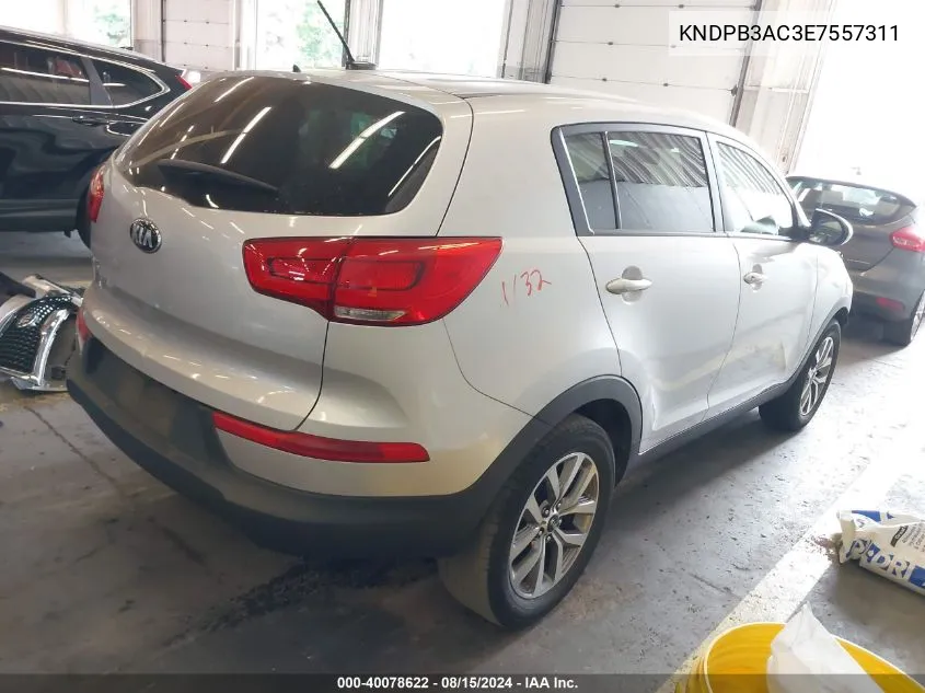 KNDPB3AC3E7557311 2014 Kia Sportage Lx