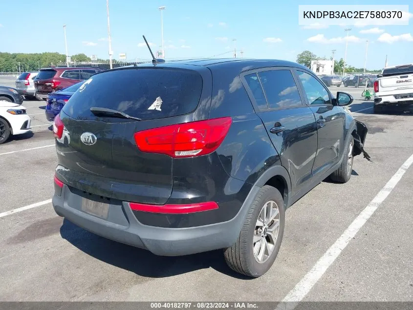 KNDPB3AC2E7580370 2014 Kia Sportage Lx