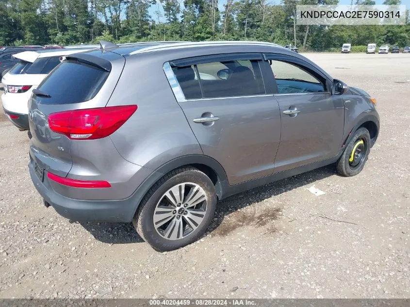 KNDPCCAC2E7590314 2014 Kia Sportage Ex