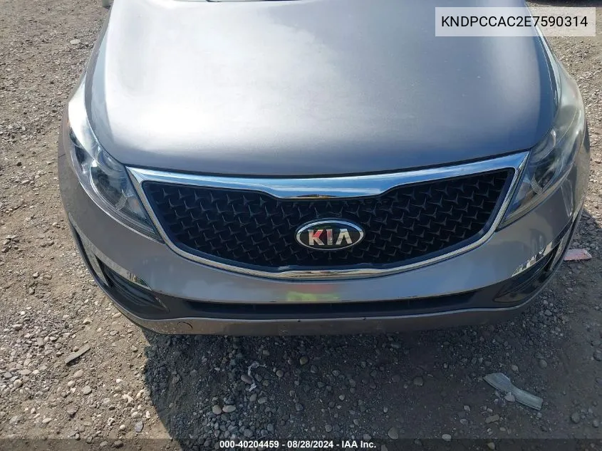 2014 Kia Sportage Ex VIN: KNDPCCAC2E7590314 Lot: 40204459