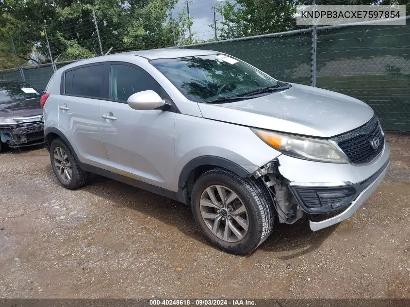 2014 Kia Sportage Lx VIN: KNDPB3ACXE7597854 Lot: 40248618