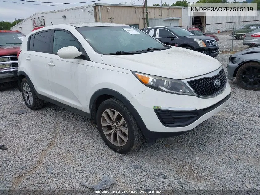 KNDPB3AC7E7565119 2014 Kia Sportage Lx