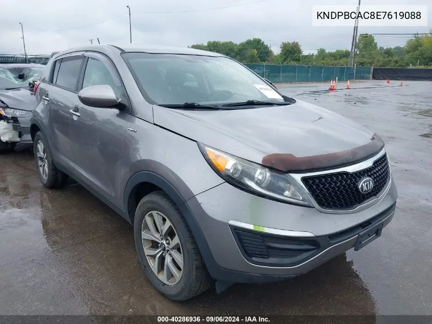 2014 Kia Sportage Lx VIN: KNDPBCAC8E7619088 Lot: 40286936