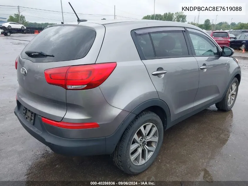 2014 Kia Sportage Lx VIN: KNDPBCAC8E7619088 Lot: 40286936