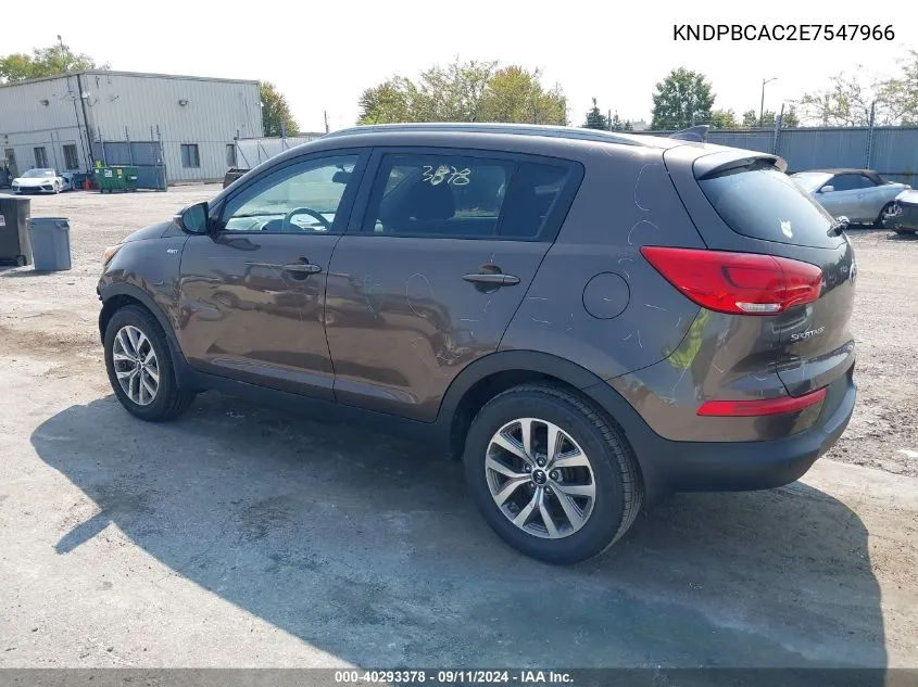 KNDPBCAC2E7547966 2014 Kia Sportage Lx