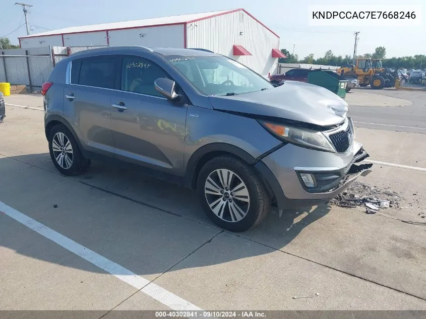 2014 Kia Sportage Ex VIN: KNDPCCAC7E7668246 Lot: 40302841