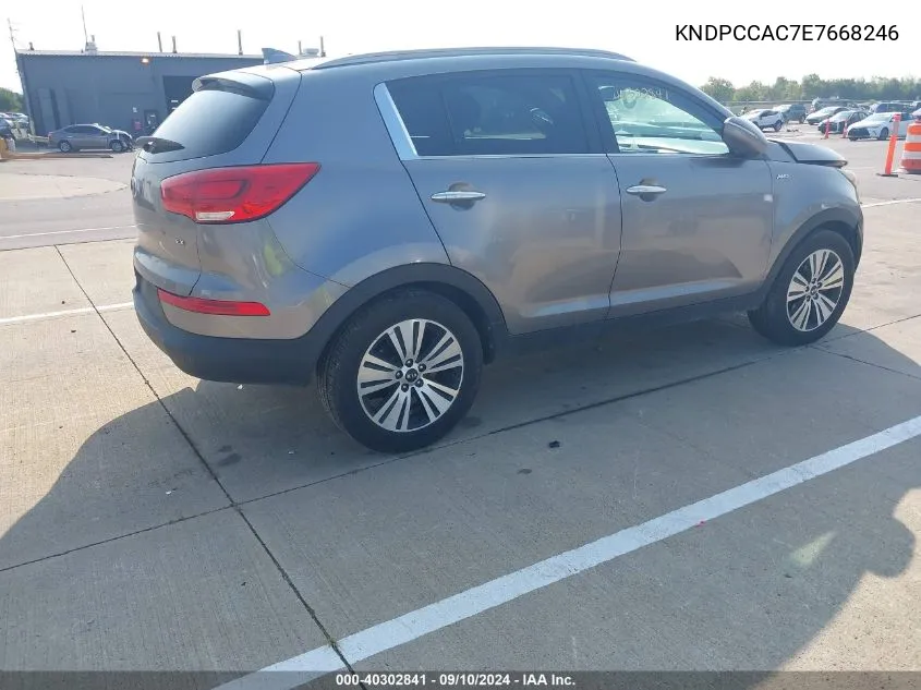 2014 Kia Sportage Ex VIN: KNDPCCAC7E7668246 Lot: 40302841