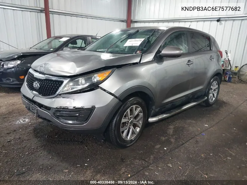 2014 Kia Sportage Lx VIN: KNDPB3AC6E7577682 Lot: 40338458