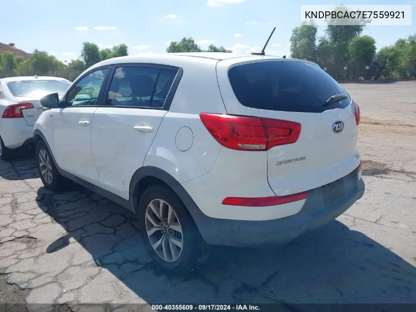 KNDPBCAC7E7559921 2014 Kia Sportage Lx