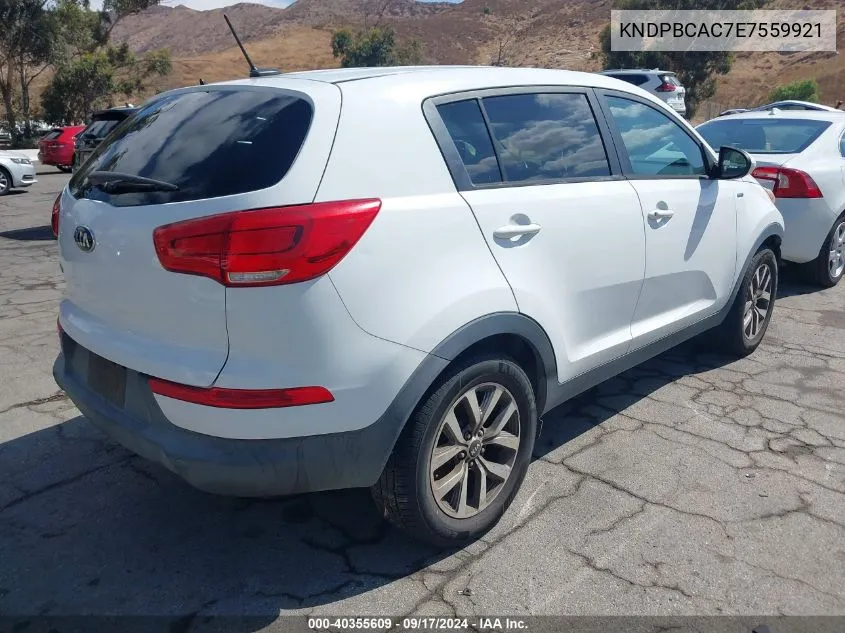 KNDPBCAC7E7559921 2014 Kia Sportage Lx