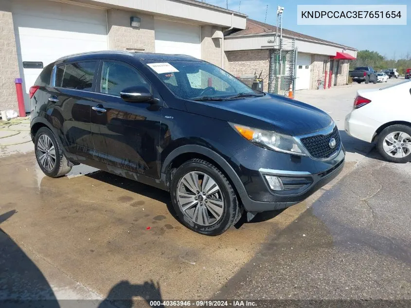 KNDPCCAC3E7651654 2014 Kia Sportage Ex