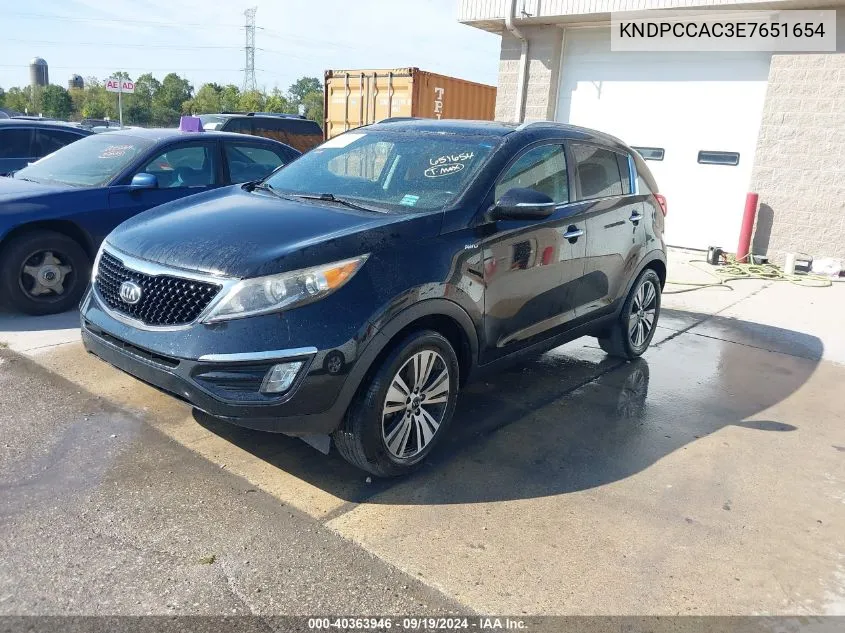 2014 Kia Sportage Ex VIN: KNDPCCAC3E7651654 Lot: 40363946