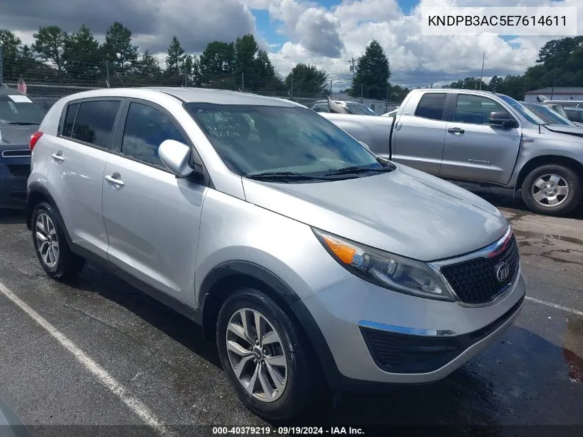 2014 Kia Sportage Lx VIN: KNDPB3AC5E7614611 Lot: 40379219